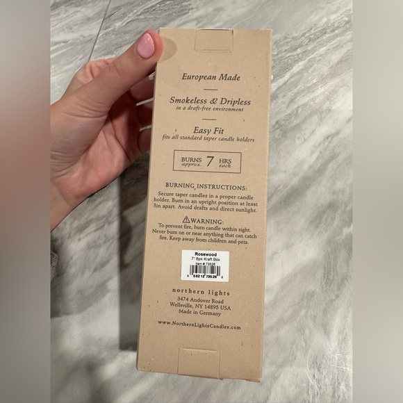 NEW European 7" Taper Candles 6pack - Picture 2 of 3